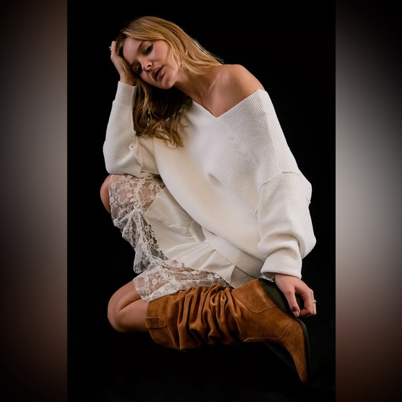 New Free People Triple Crown Over-The-Knee Slouch Boots - Picture 4 of 9